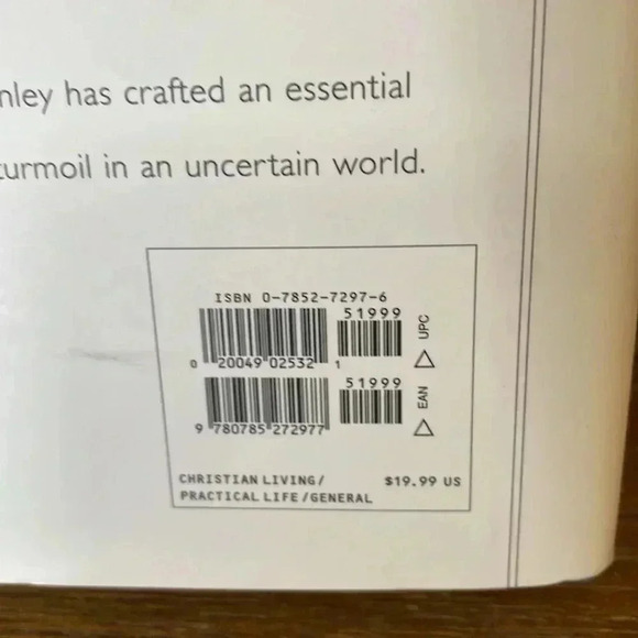 Charles Stanley Finding Peace Hardcover Book - Picture 3 of 8